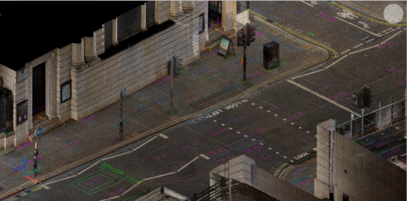 Point Cloud Image of London Street